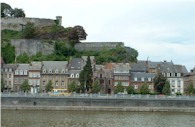 Namur : la Meuse, la citadelle et l'avenue Huart (Photo Marie-Anne Delahaut, Institut Jules-Destre)